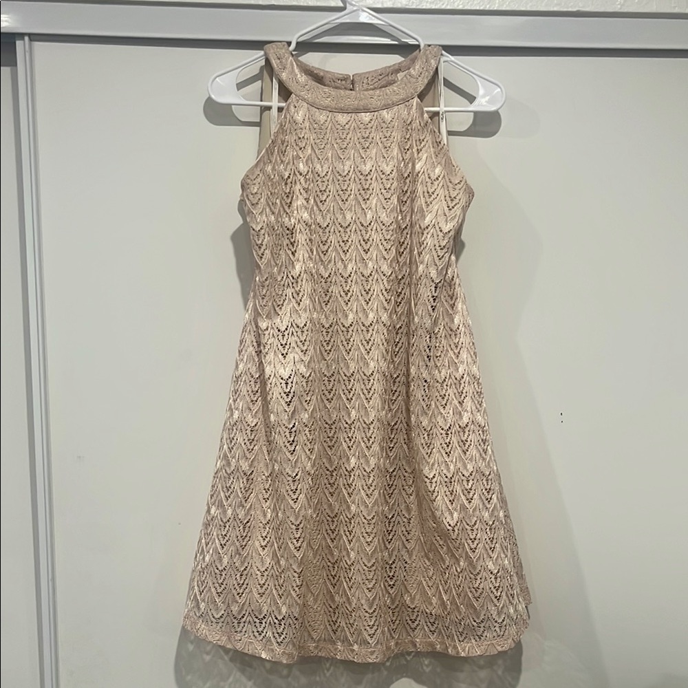Elegant Cream gold Dress